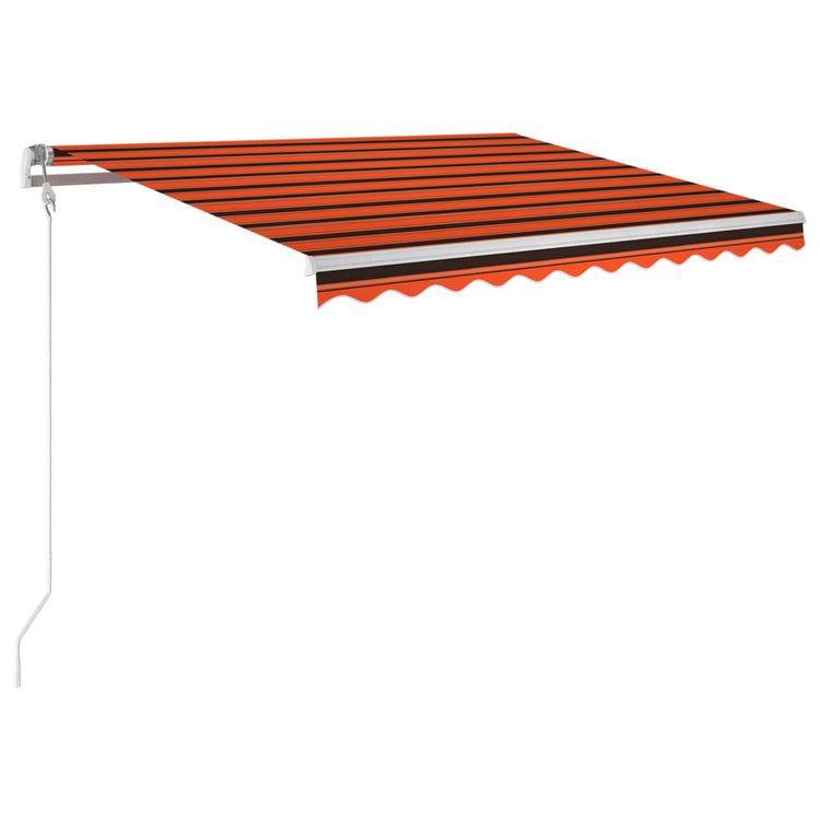 Vidaxx Markisenautomatik mit LED-Windsensor 300x250 cm Orangebraun