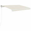 Vidaxl luifel erstreckt sich manuell 350 x 250 cm cremefarben.