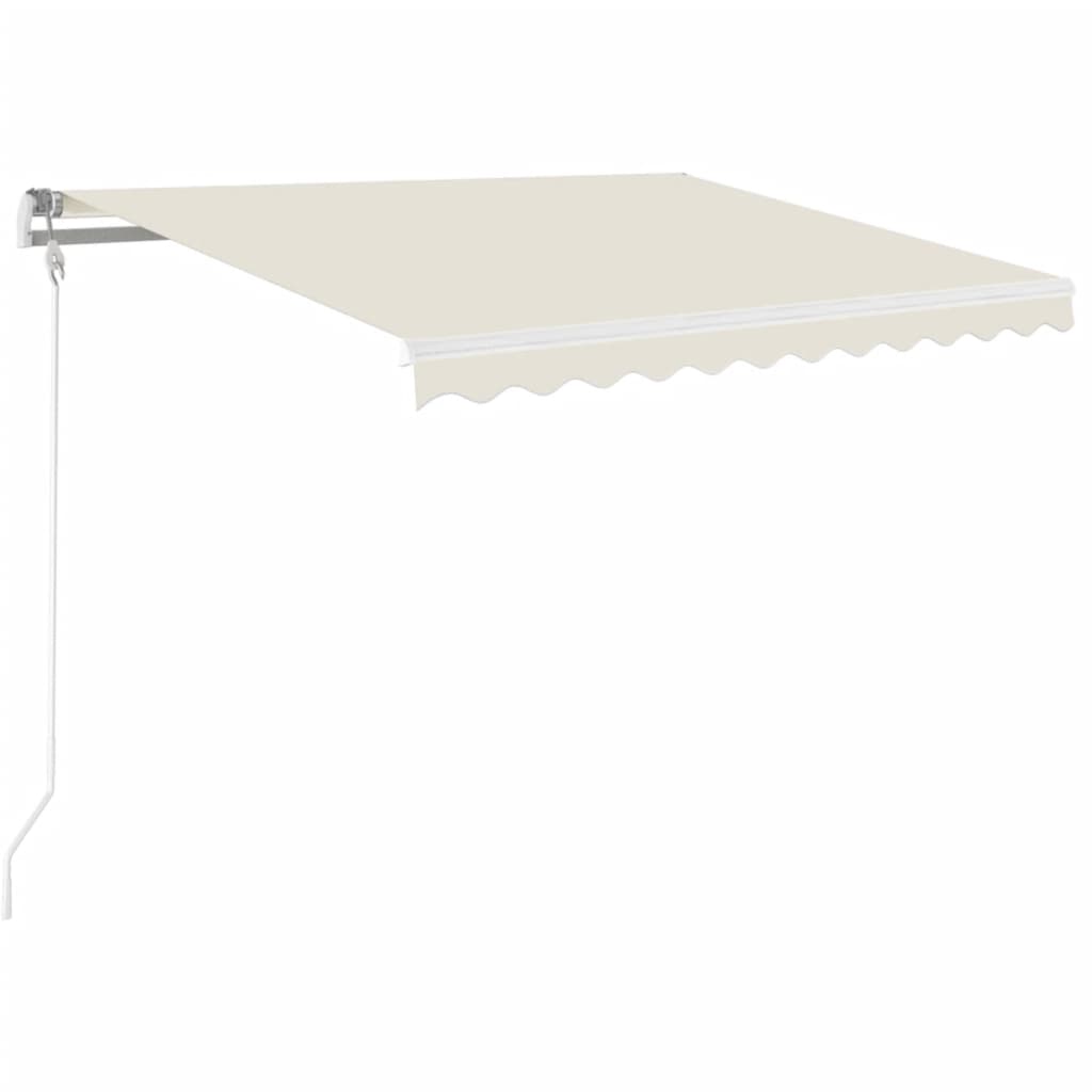 Vidaxl luifel erstreckt sich manuell 350 x 250 cm cremefarben.
