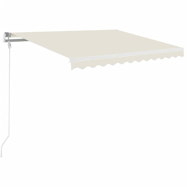 Vidaxl luifel erstreckt sich manuell 350 x 250 cm cremefarben.