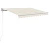 Vidaxl Luifel Automatik mit LED- und Windsensor 350x250 cm Creme Farbe