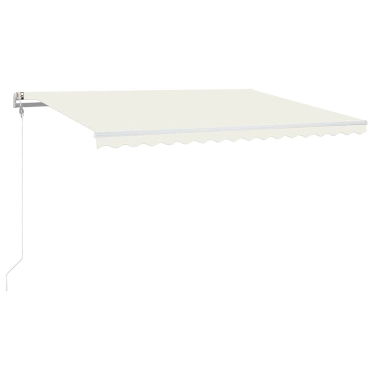 Vidaxl Luifel Automatik mit LED- und Windsensor 400x300 cm Creme Farbe