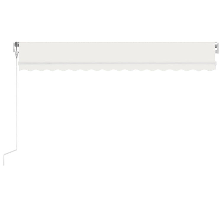 Vidaxl Luifel Automatik mit LED- und Windsensor 400x300 cm Creme Farbe