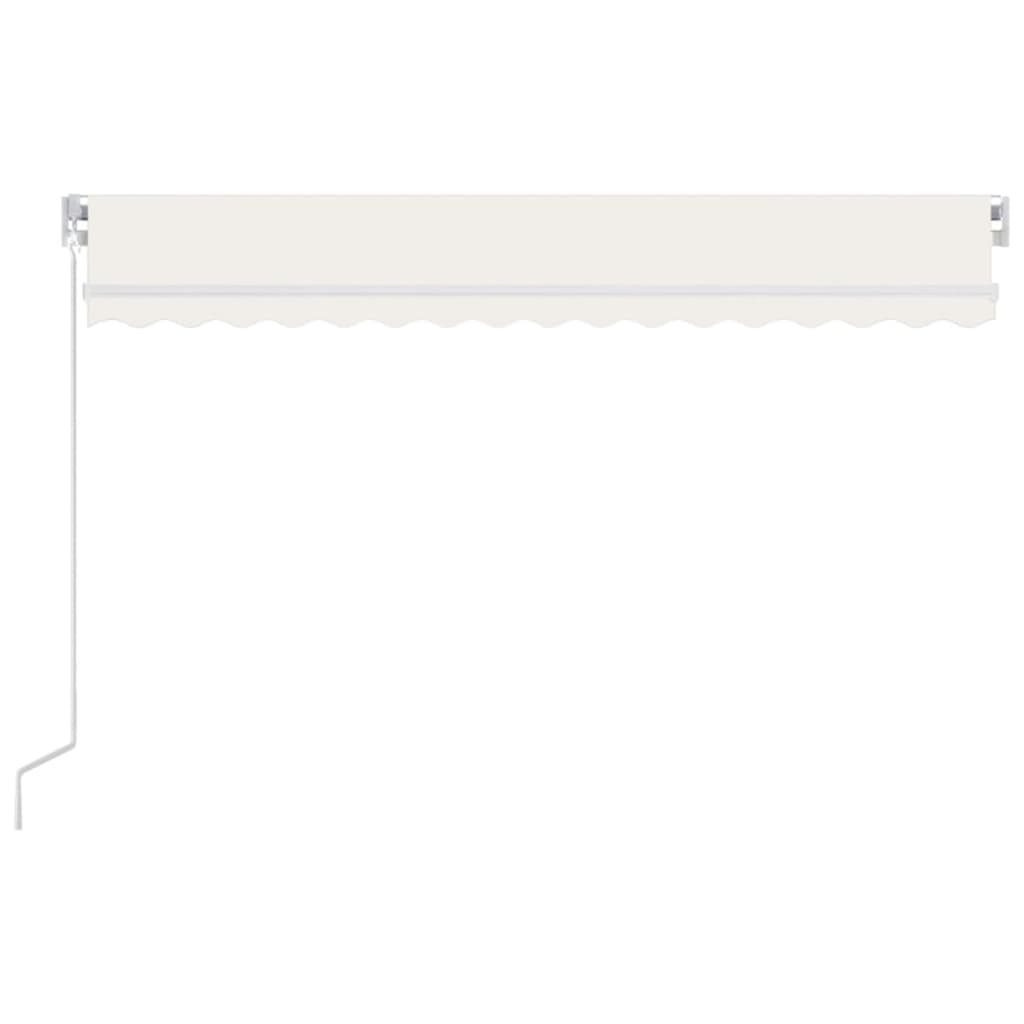 Vidaxl luifel erstreckt sich manuell 450 x 300 cm cremefarben.