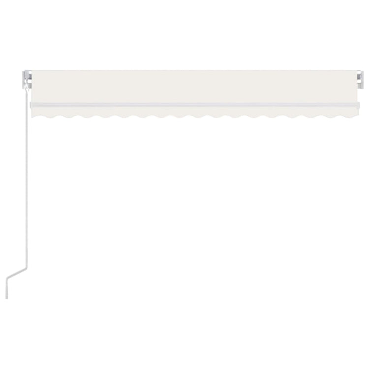 Vidaxl luifel erstreckt sich manuell 450 x 300 cm cremefarben.