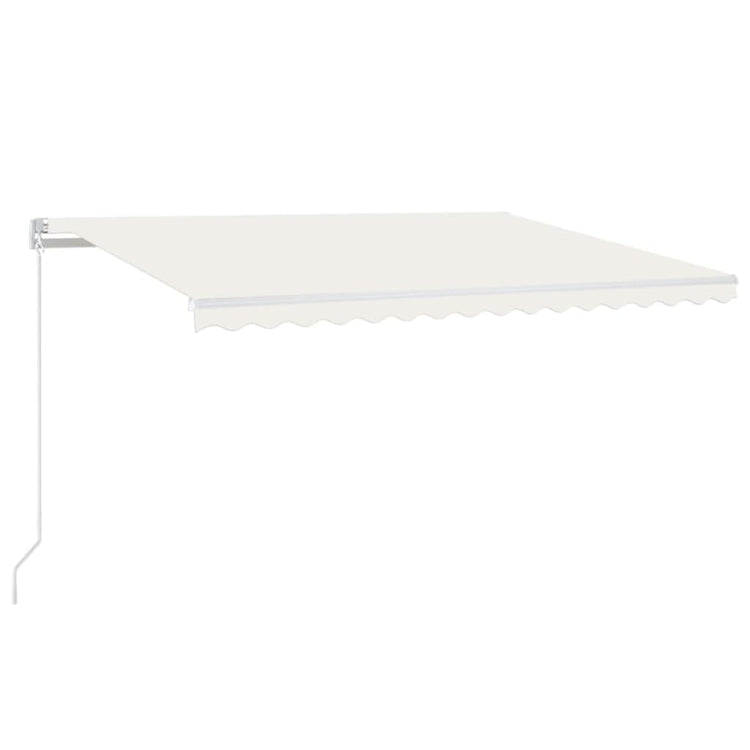 Vidaxl Luifel mit LED 450x300 cm creme -gepflegt