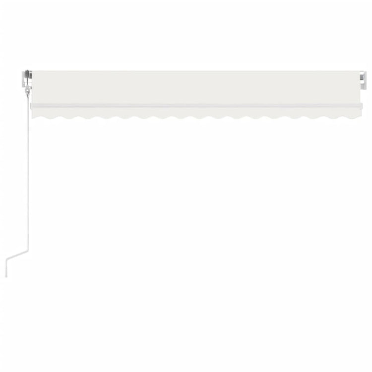 Vidaxl Luifel Automatik mit LED- und Windsensor 450x300 cm Creme Farbe
