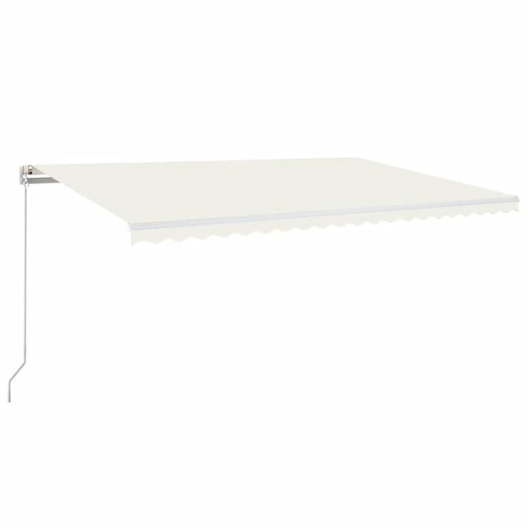 Vidaxl luifel erstreckt sich manuell 500x300 cm creme -gelöscht