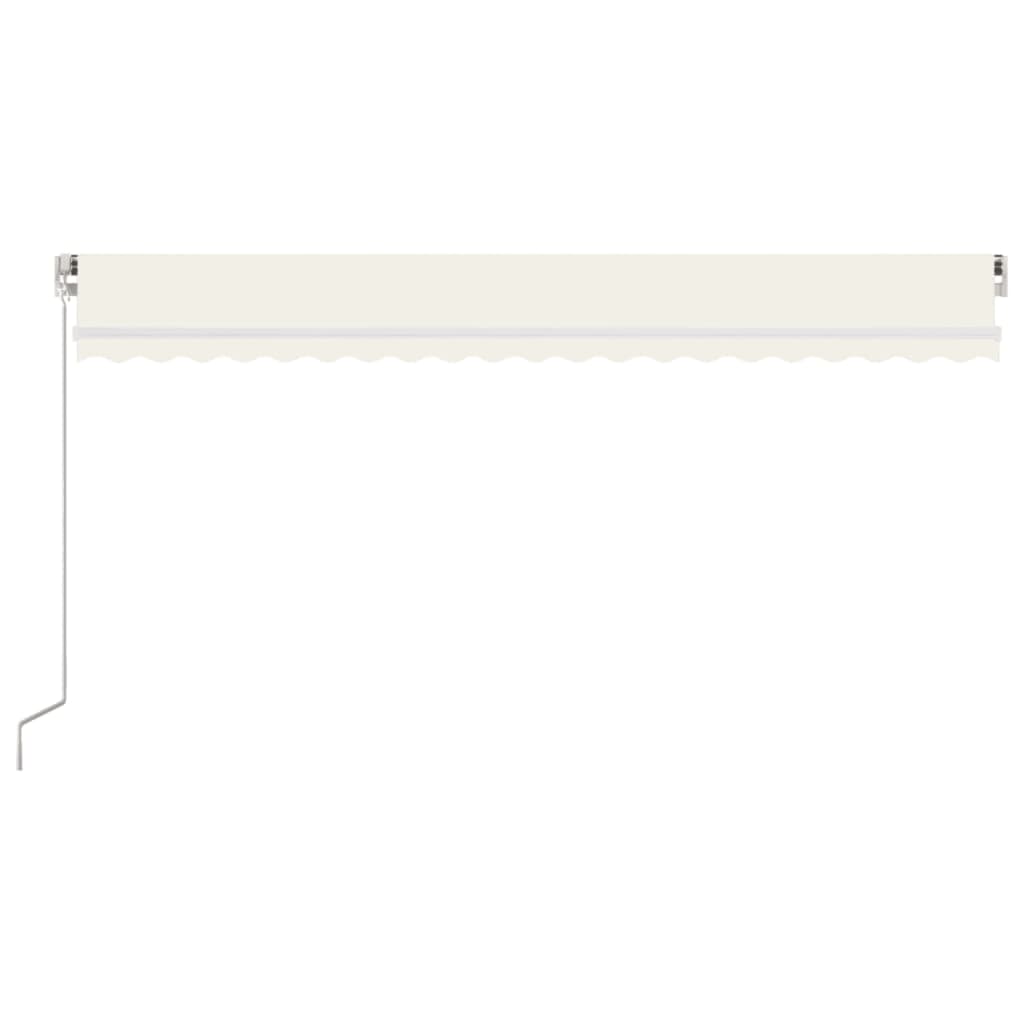 Vidaxl luifel erstreckt sich manuell 500x300 cm creme -gelöscht