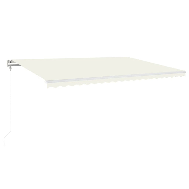Vidaxl Luifel Automatik mit LED- und Windsensor 500x300 cm Creme Farbe