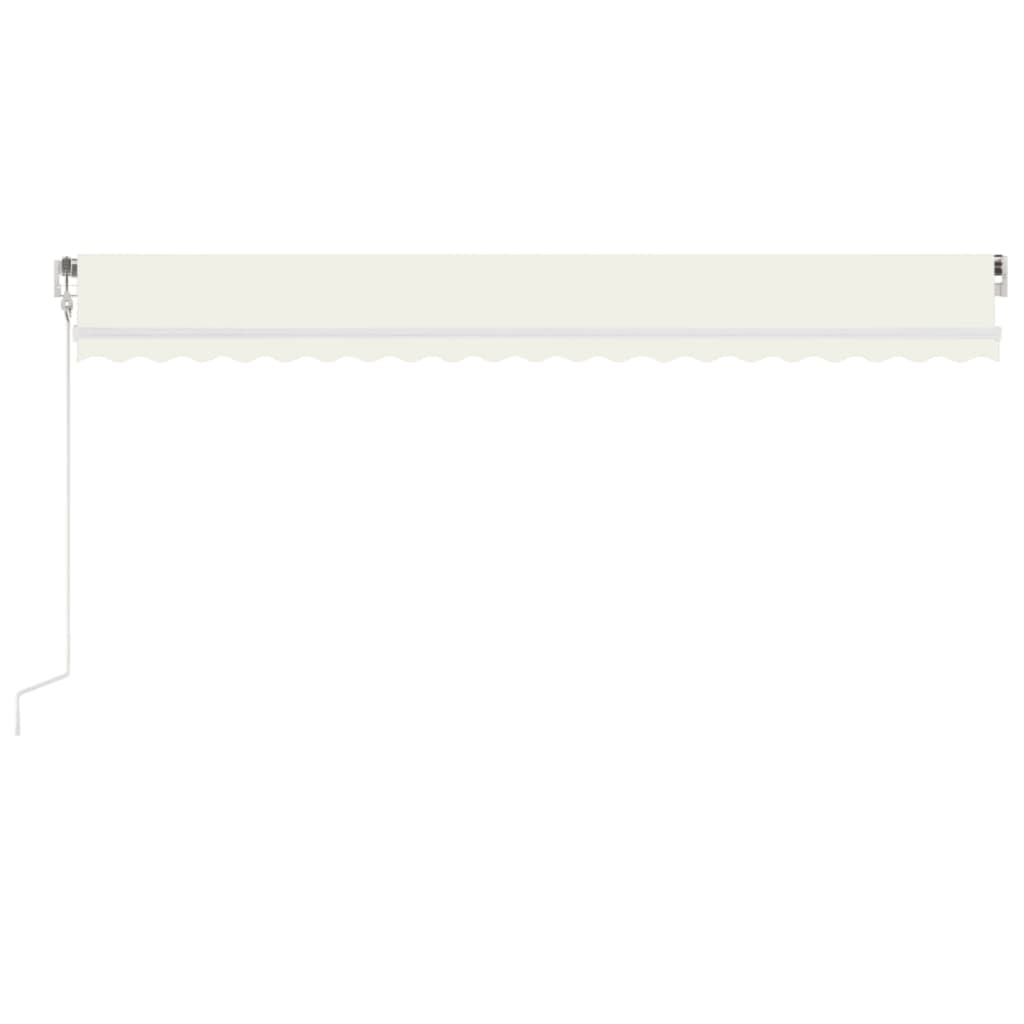 Vidaxl Luifel Automatik mit LED- und Windsensor 500x300 cm Creme Farbe