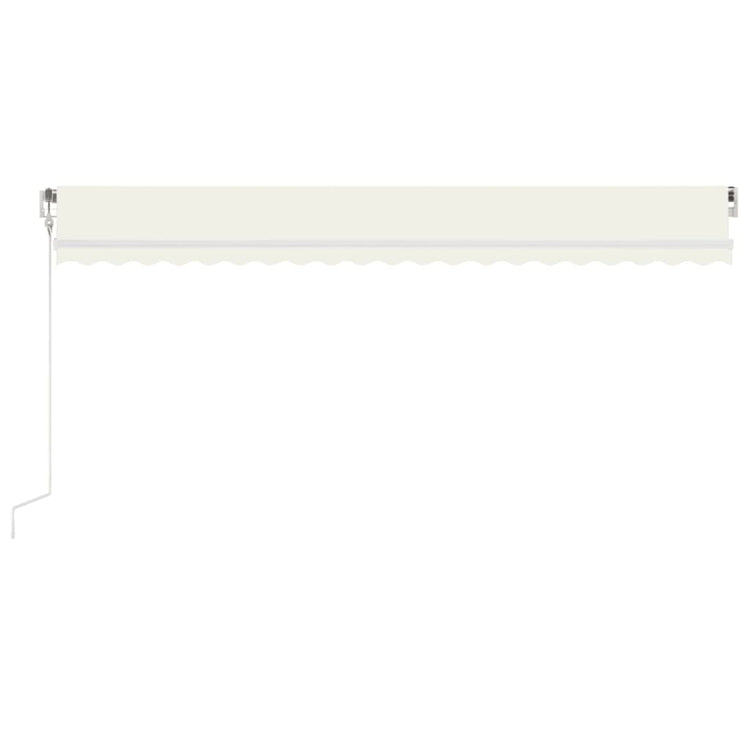 Vidaxl Luifel Automatik mit LED- und Windsensor 500x300 cm Creme Farbe