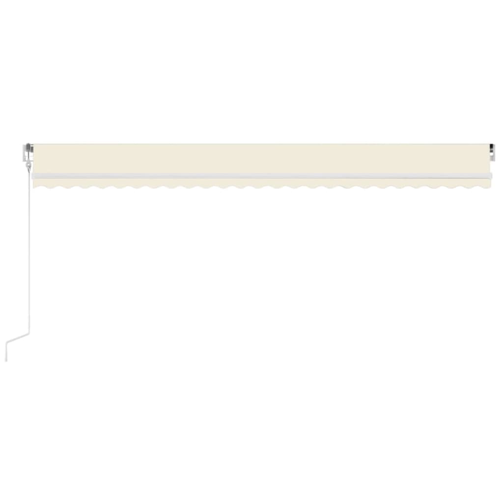 Vidaxl Luifel Automatik mit LED- und Windsensor 600x300 cm Creme Farbe
