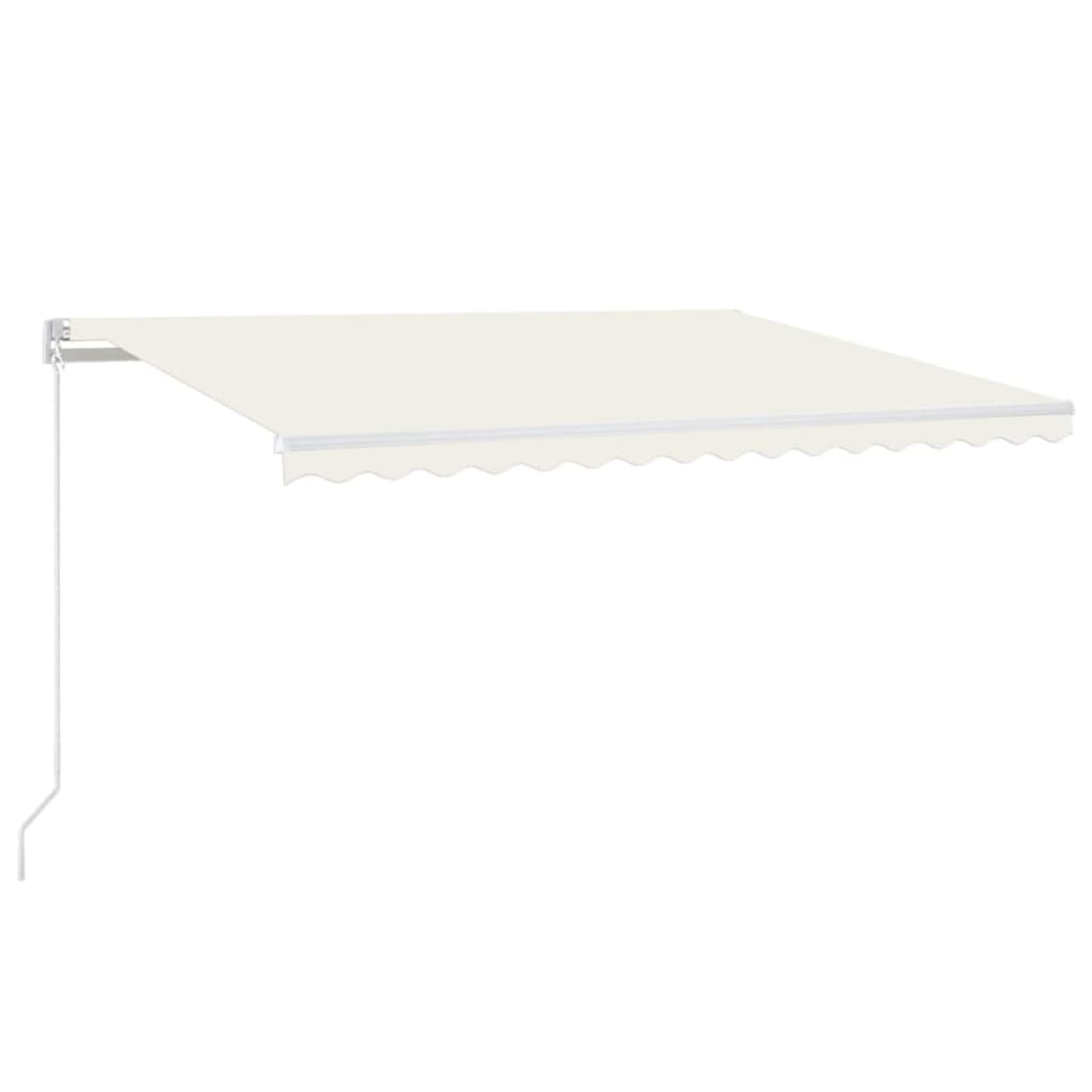 Vidaxl luifel erstreckt sich manuell 400x350 cm cremefarben.