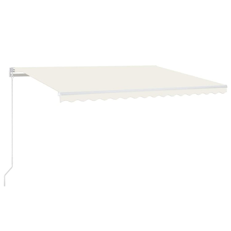 Vidaxl luifel erstreckt sich manuell 400x350 cm cremefarben.