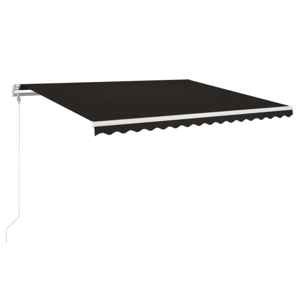 Vidaxl Luifel Automatik mit LED- und Windsensor 400x350 cm Anthrazit