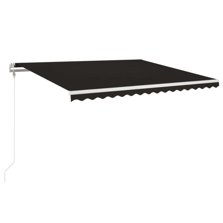 Vidaxl Luifel Automatik mit LED- und Windsensor 400x350 cm Anthrazit