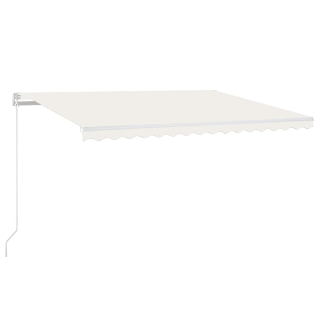 Vidaxl luifel erstreckt sich manuell 450 x 350 cm cremefarben.