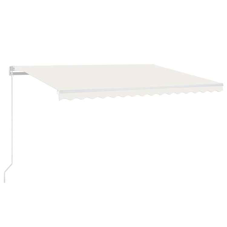Vidaxl luifel erstreckt sich manuell 450 x 350 cm cremefarben.