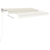 Vidaxl luifel erstreckt sich manuell 450 x 350 cm cremefarben.