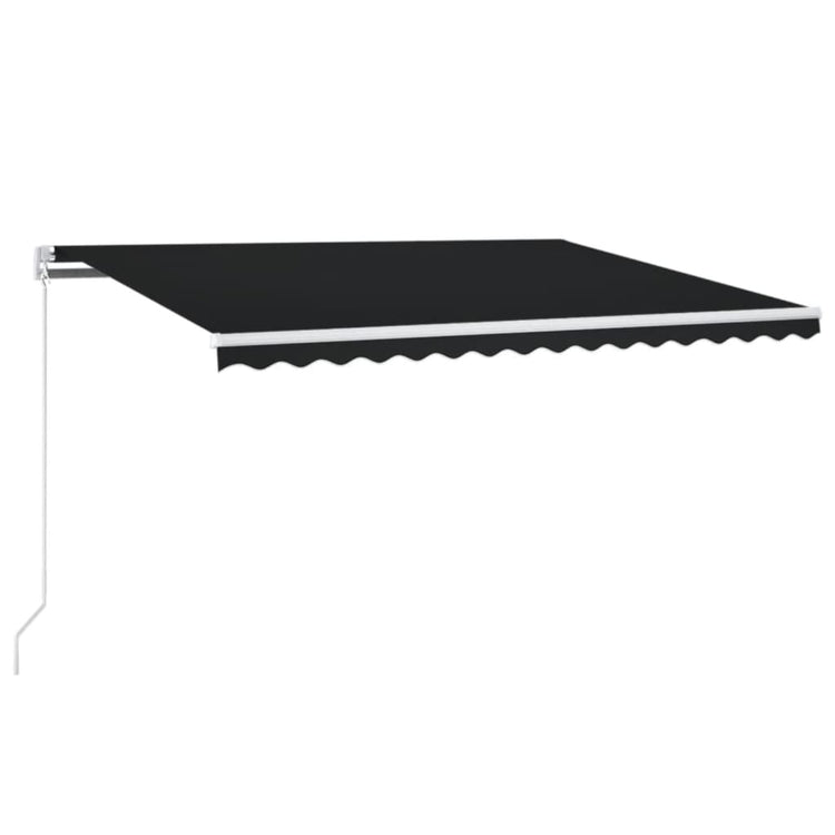 Vidaxl luifel erstreckt sich manuell 450 x 350 cm Anthrazit -ausgelöst
