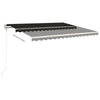 Vidaxl luifel erstreckt sich automatisch 450 x 350 cm Anthrazit -Colored