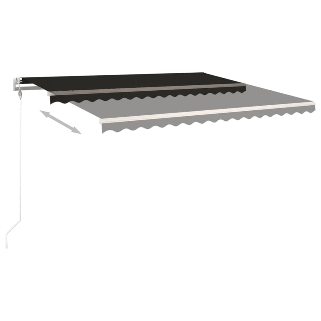 Vidaxl luifel erstreckt sich automatisch 450 x 350 cm Anthrazit -Colored