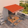 Vidaxl Luifel erstreckt sich automatisch 450 x 350 cm orange und braun