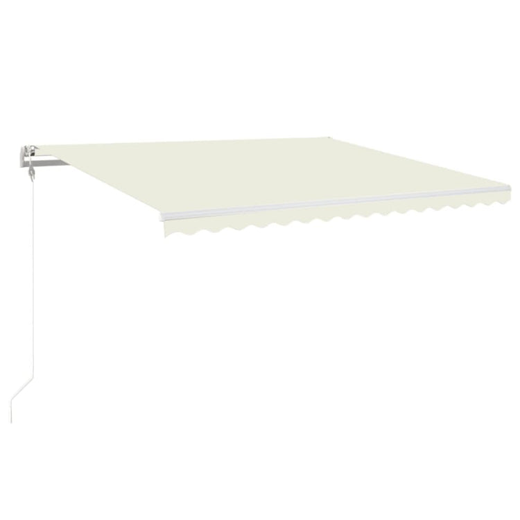 Vidaxl Luifel Automatik mit LED- und Windsensor 450x350 cm Creme Farbe