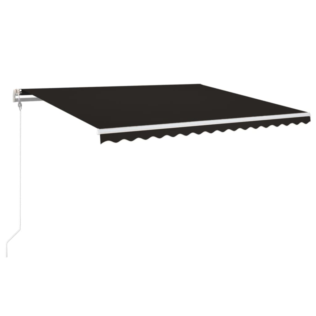 Vidaxl Luifel Automatik mit LED- und Windsensor 450x350 cm Anthrazit