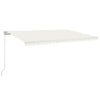 Vidaxl luifel erstreckt sich manuell 500x350 cm cremefarben.