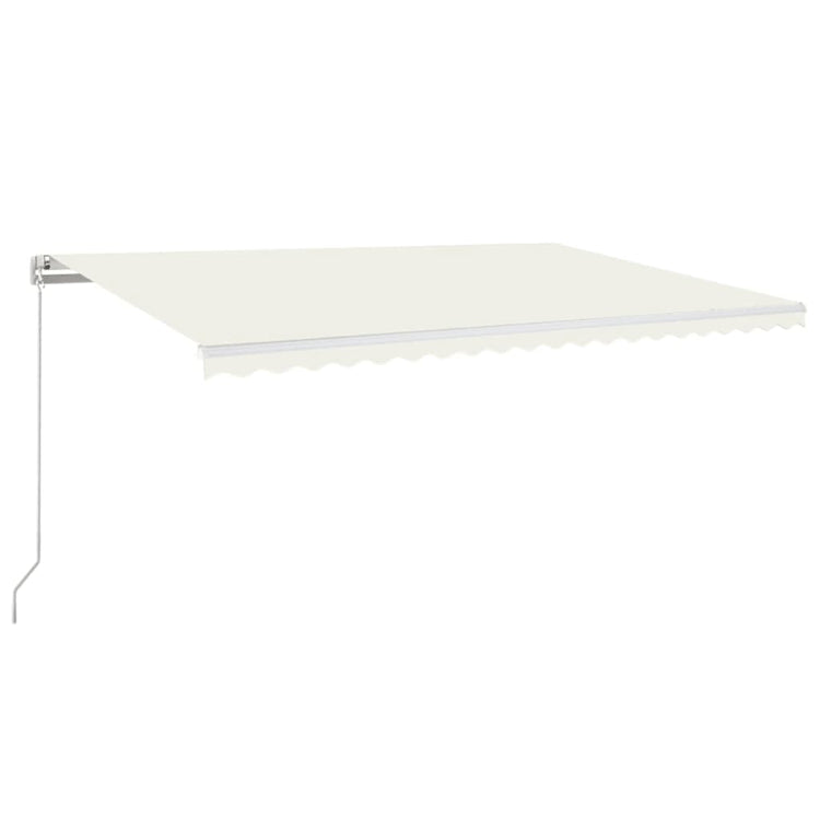 Vidaxl luifel erstreckt sich manuell 500x350 cm cremefarben.