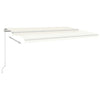 Vidaxl luifel erstreckt sich manuell 500x350 cm cremefarben.