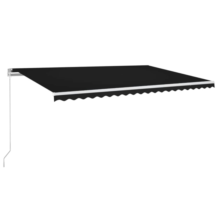 Vidaxl luifel erstreckt sich manuell 500x350 cm Anthrazit -ausgelöst