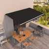 Vidaxl luifel erstreckt sich manuell 500x350 cm Anthrazit -ausgelöst