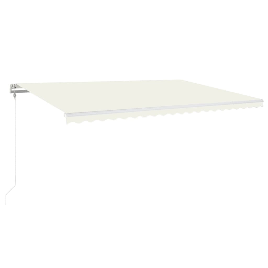 Vidaxl luifel erstreckt sich automatisch 500x350 cm cremefarben.