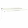 Vidaxl luifel erstreckt sich automatisch 500x350 cm cremefarben.