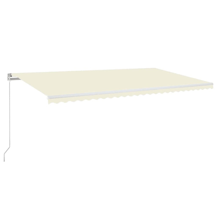 Vidaxl luifel erstreckt sich manuell 600x350 cm cremefarben.