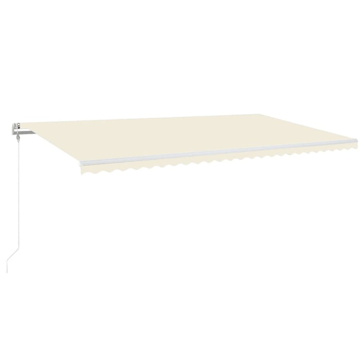 Vidaxl luifel erstreckt sich automatisch 600x350 cm cremefarben.