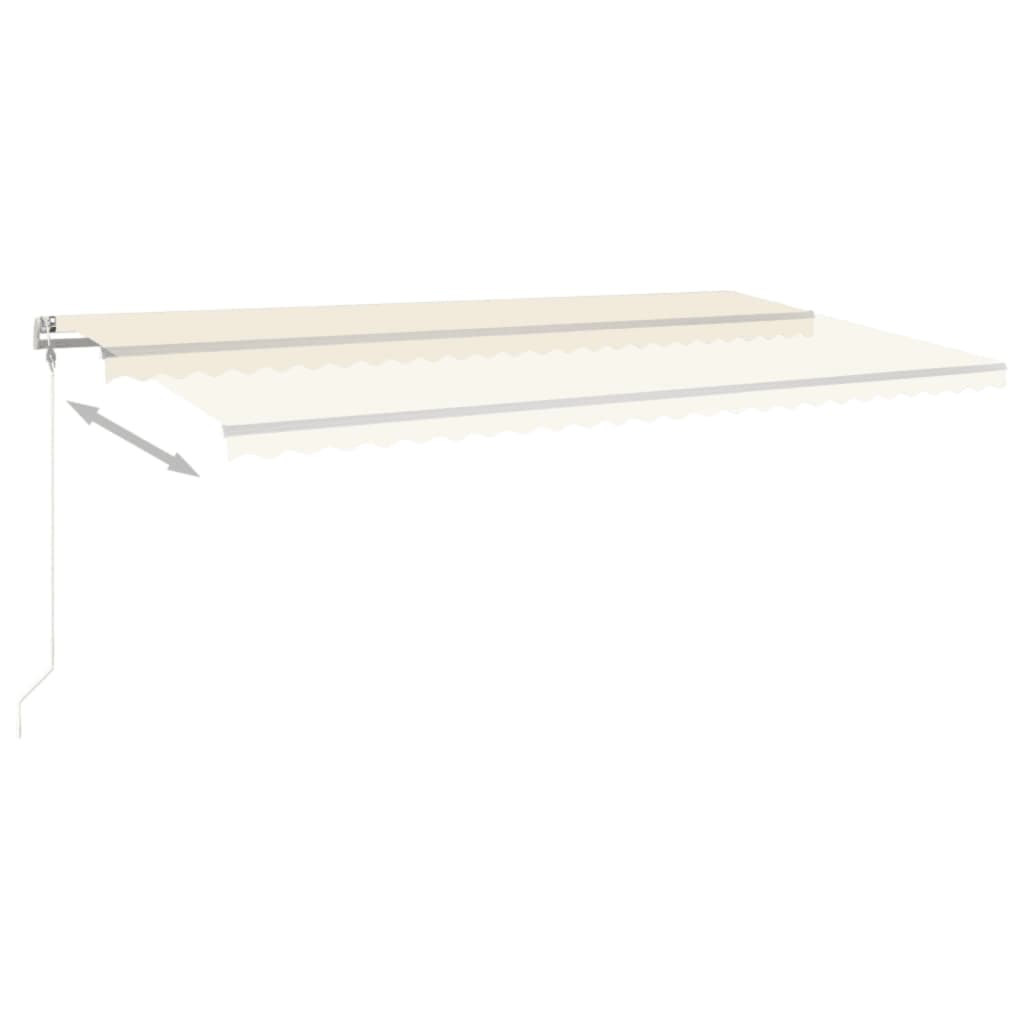 Vidaxl luifel erstreckt sich automatisch 600x350 cm cremefarben.