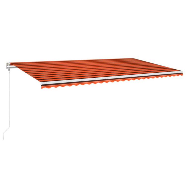 Vidaxl Luifel erstreckt sich automatisch 600x350 cm orange und braun