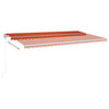 Vidaxl Luifel erstreckt sich automatisch 600x350 cm orange und braun