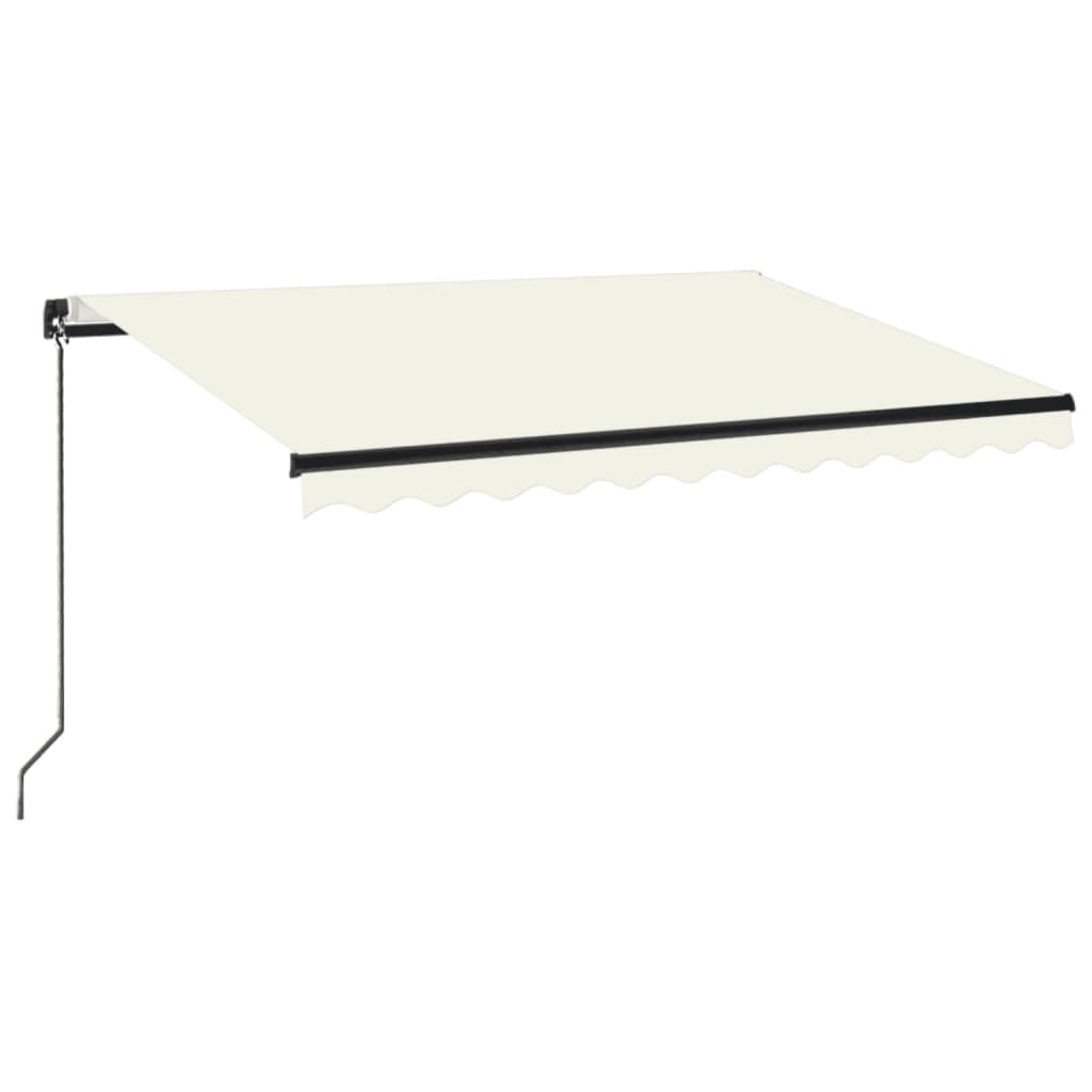 Vidaxl luifel erstreckt sich manuell 350 x 250 cm cremefarben.