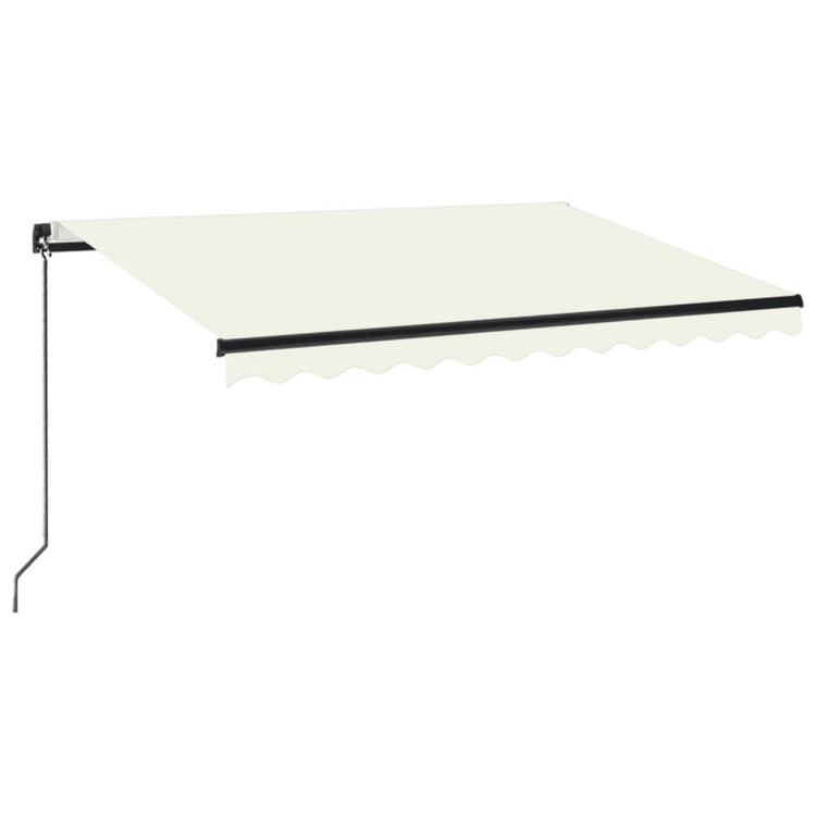 Vidaxl luifel erstreckt sich manuell 350 x 250 cm cremefarben.