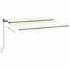 Vidaxl luifel erstreckt sich manuell 350 x 250 cm cremefarben.