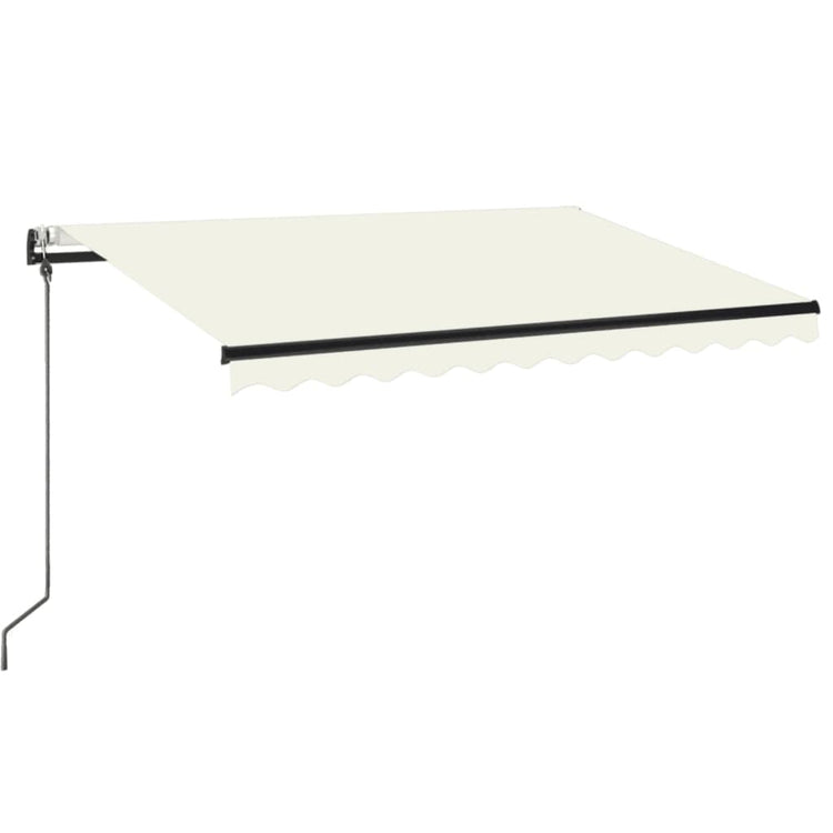 Vidaxx Markise automatisch ausziehbar 350x250 cm cremefarben