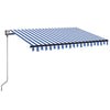 Vidaxl Laifel Automatik mit LED- und Windsensor 350x250 cm blau weiß