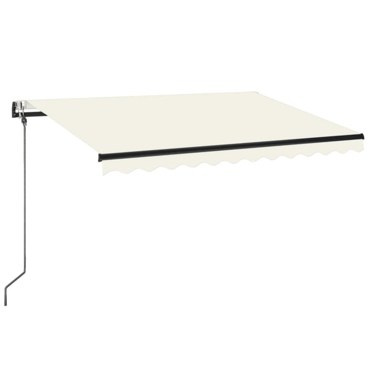 Vidaxl Luifel Automatik mit LED- und Windsensor 350x250 cm Creme Farbe