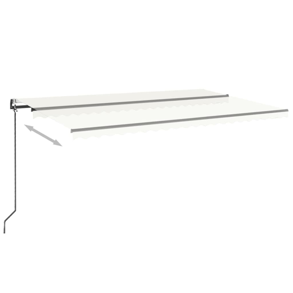Vidaxl luifel erstreckt sich automatisch 500x300 cm cremefarben.