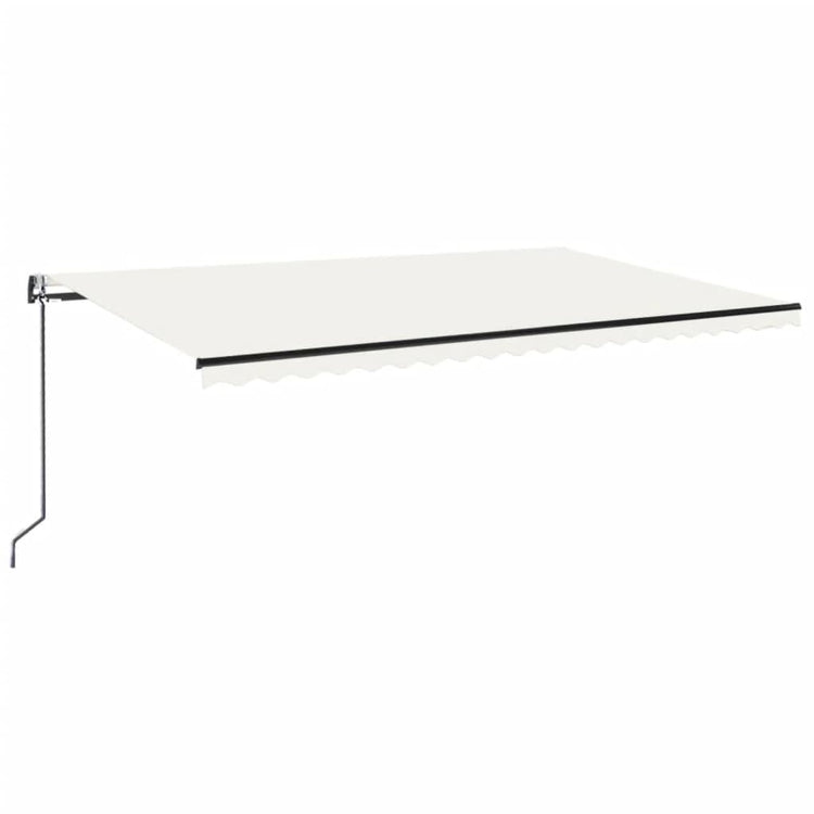 Vidaxl Luifel Automatik mit LED- und Windsensor 500x300 cm Creme Farbe